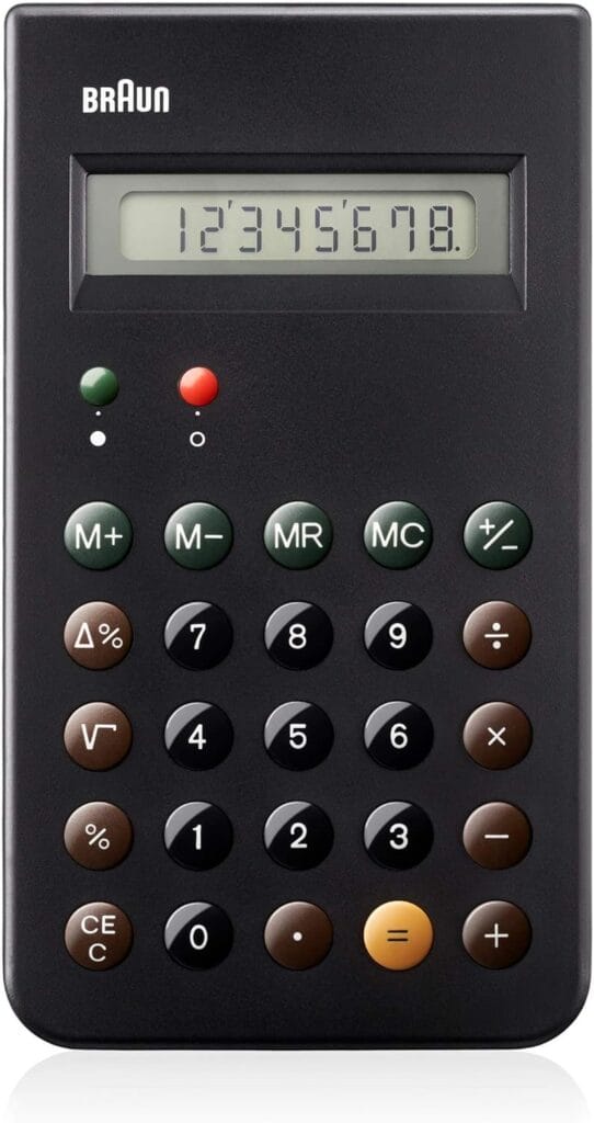 Dieter Rams designed Braun calculator
