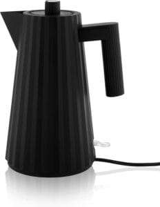 Alessi Plisse MDL06 electric kettle by Michele De Lucchi, 2018, pleated thermoplastic resin body