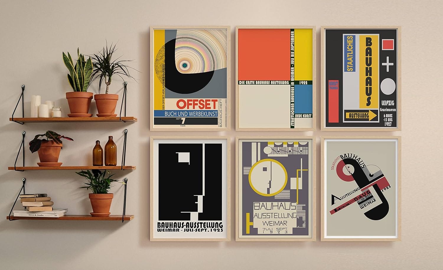 Bauhaus Exhibition Poster Set of 6