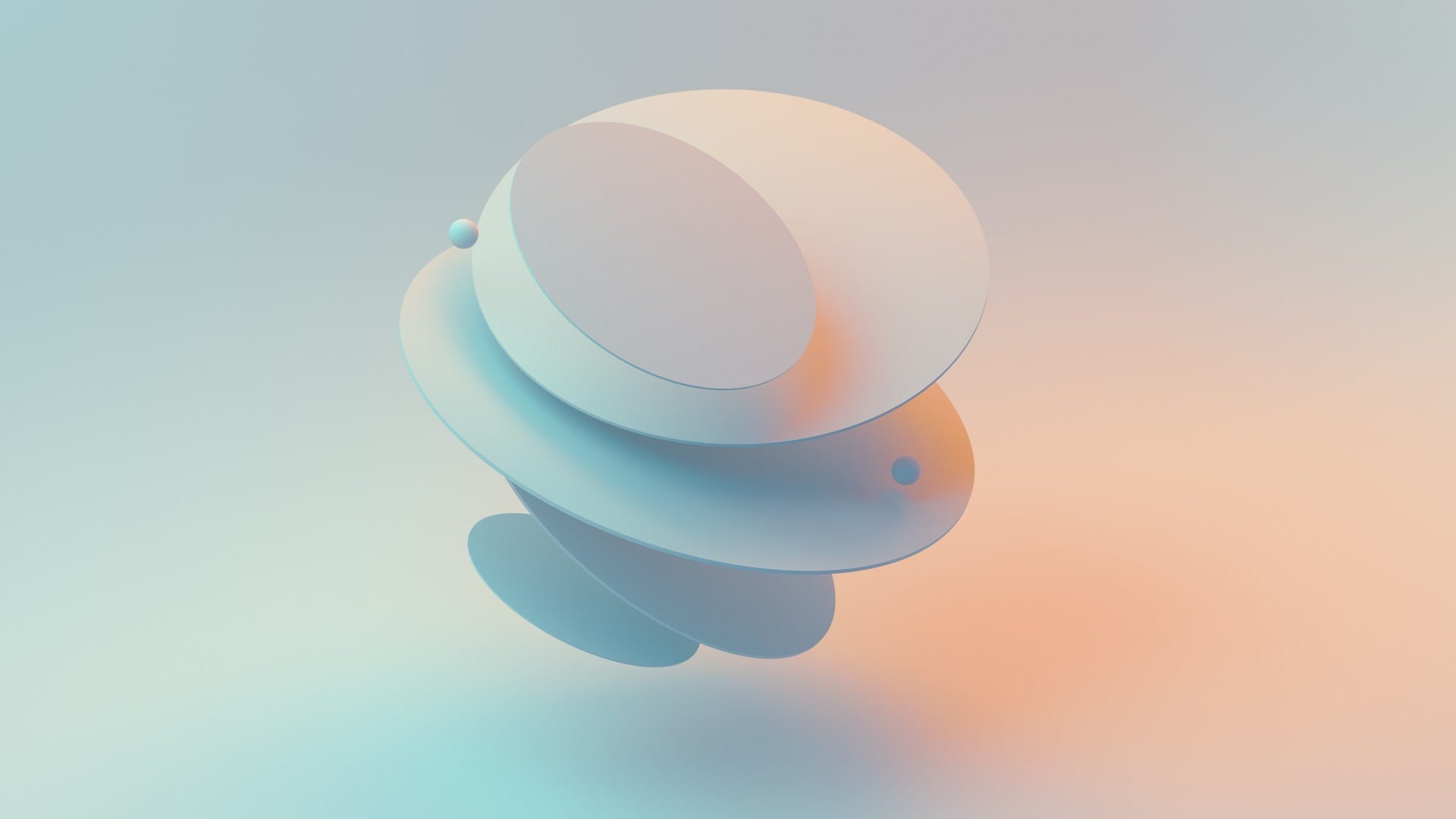 Abstract sculptural 3D form representing the contrast between lounge chair design and office chair ergonomics
