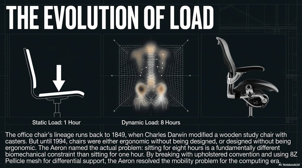 The evolution of load — Herman Miller Aeron ergonomic design