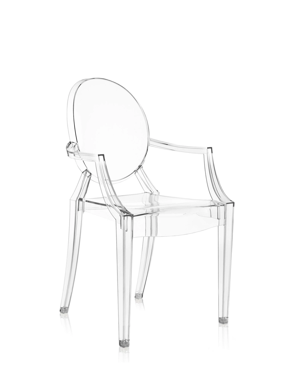 Kartell Louis Ghost Chair in crystal clear polycarbonate
