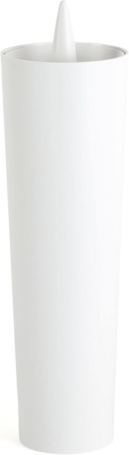 Heller Excalibur toilet brush by Philippe Starck standing in white sheath
