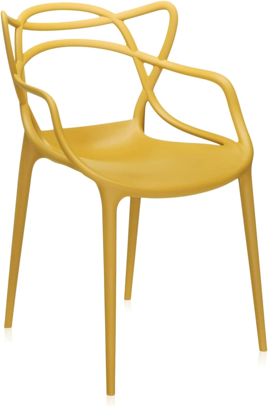 Kartell Masters Chair by Philippe Starck in yellow mustard