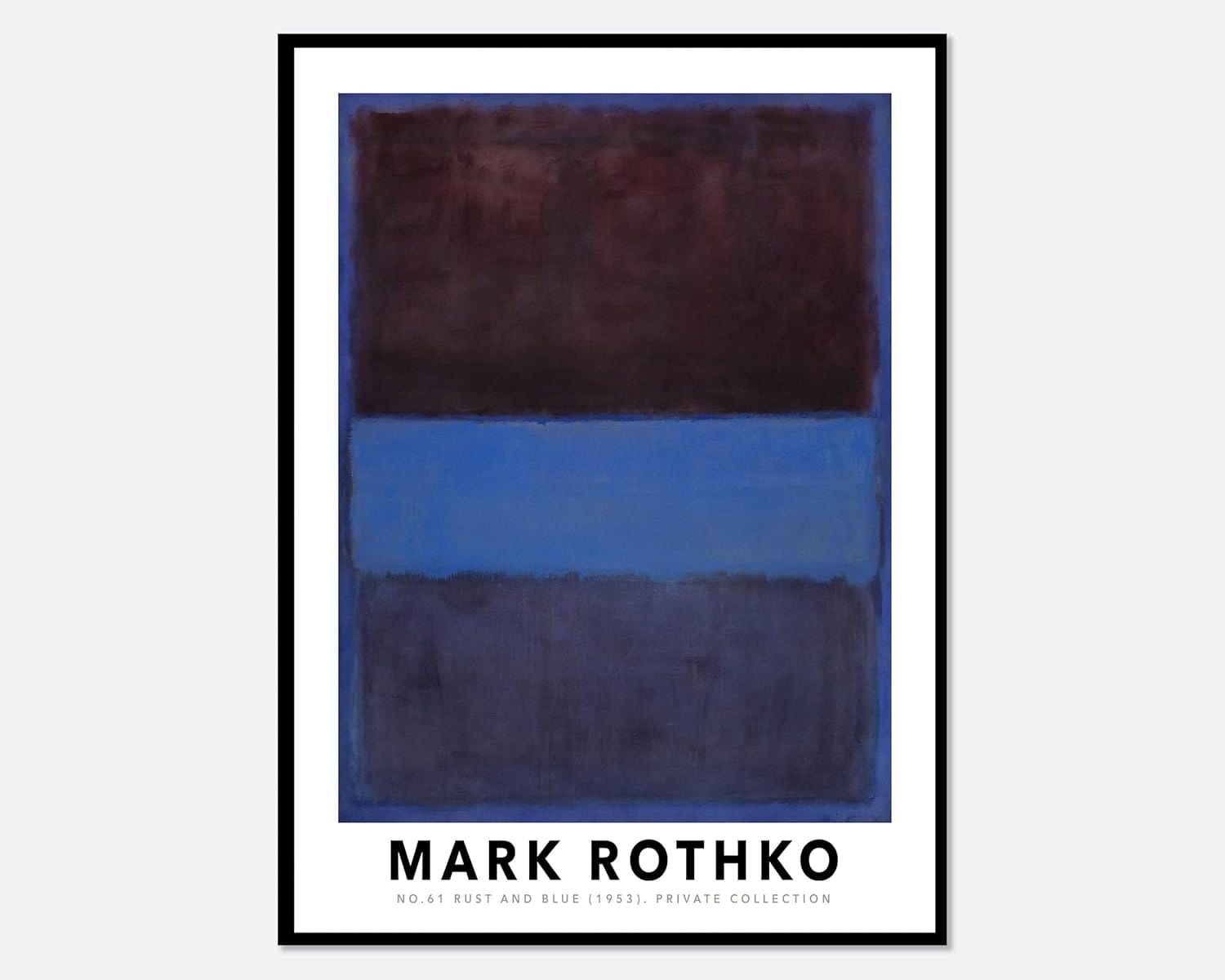 Mark Rothko Exhibition Poster 11x17 matte 200 GSM printed in USA