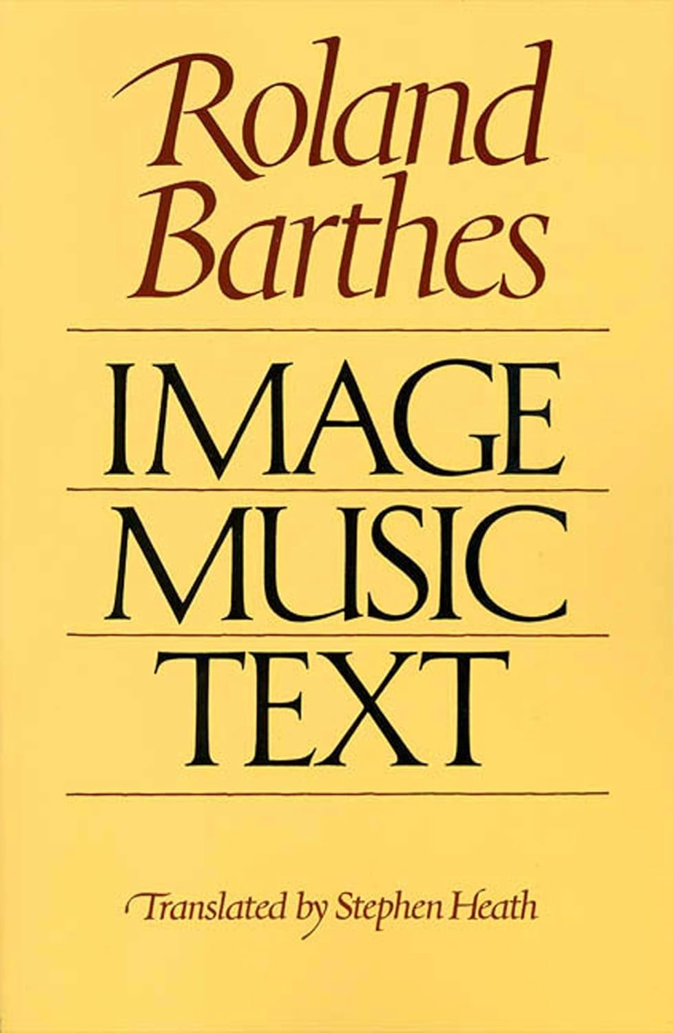 Roland Barthes, Image-Music-Text