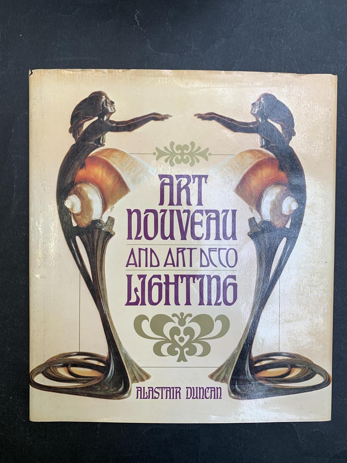 Art Nouveau and Art Deco Lighting book cover by Alastair Duncan, Thames and Hudson 1978
