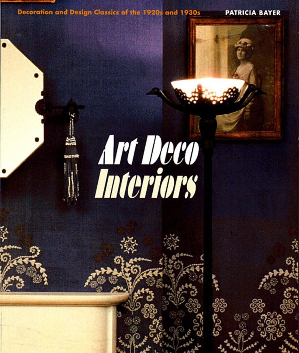 Art Deco Interiors book cover by Patricia Bayer, Thames and Hudson 1990