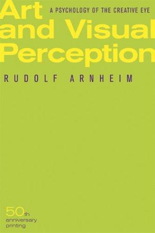 Art and Visual Perception book cover, Rudolf Arnheim