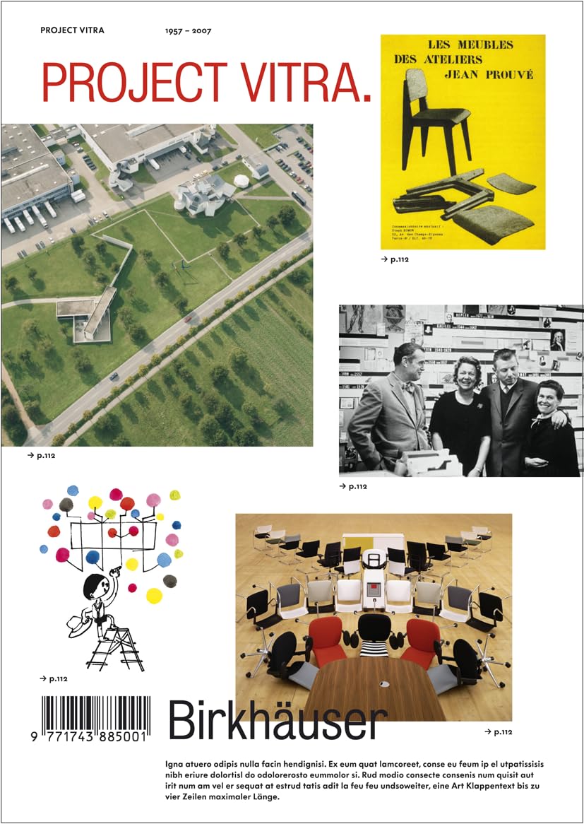 Project Vitra book cover, Birkhäuser 2008, by Cornel Windlin, Rolf Fehlbaum, and Deyan Sudjic