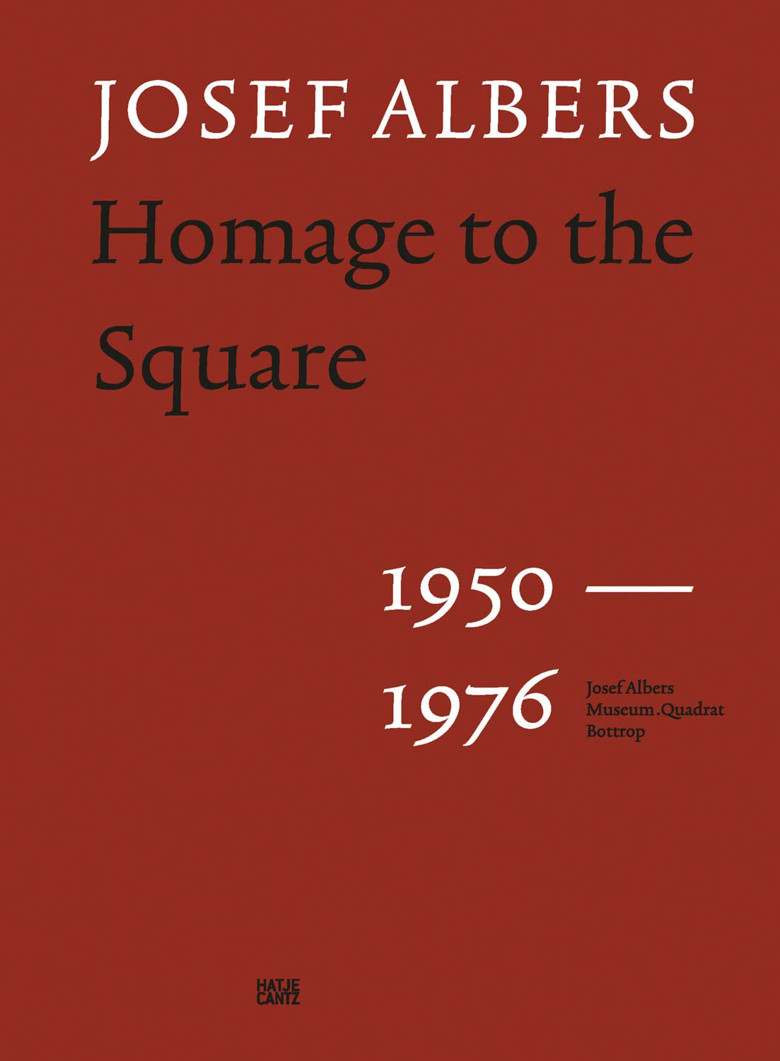 Josef Albers Homage to the Square catalogue cover, Hatje Cantz