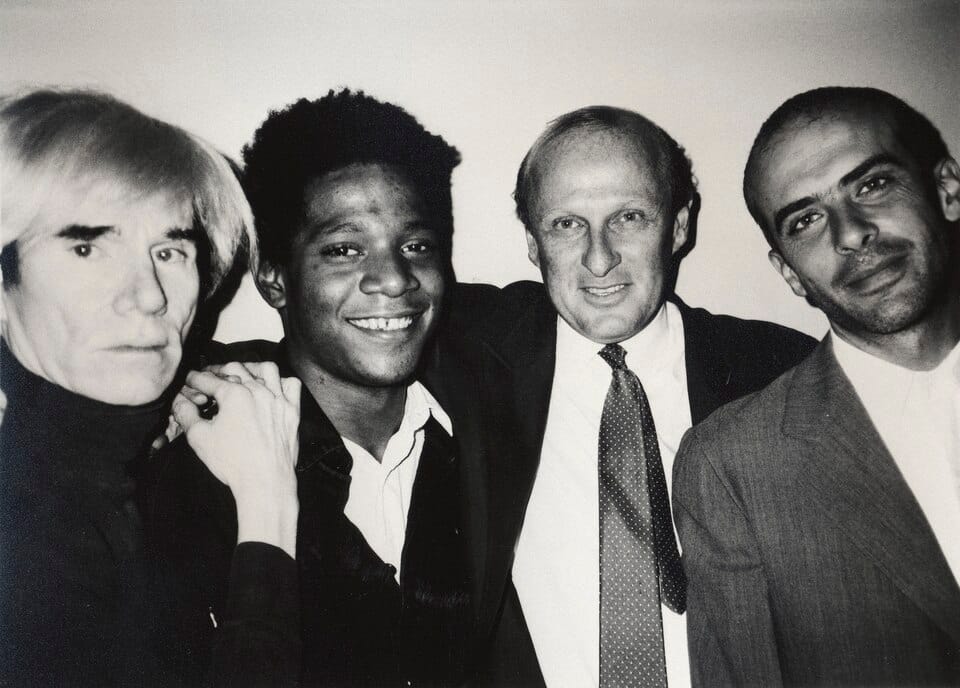 Jean-Michel Basquiat with Andy Warhol, New York, 1984