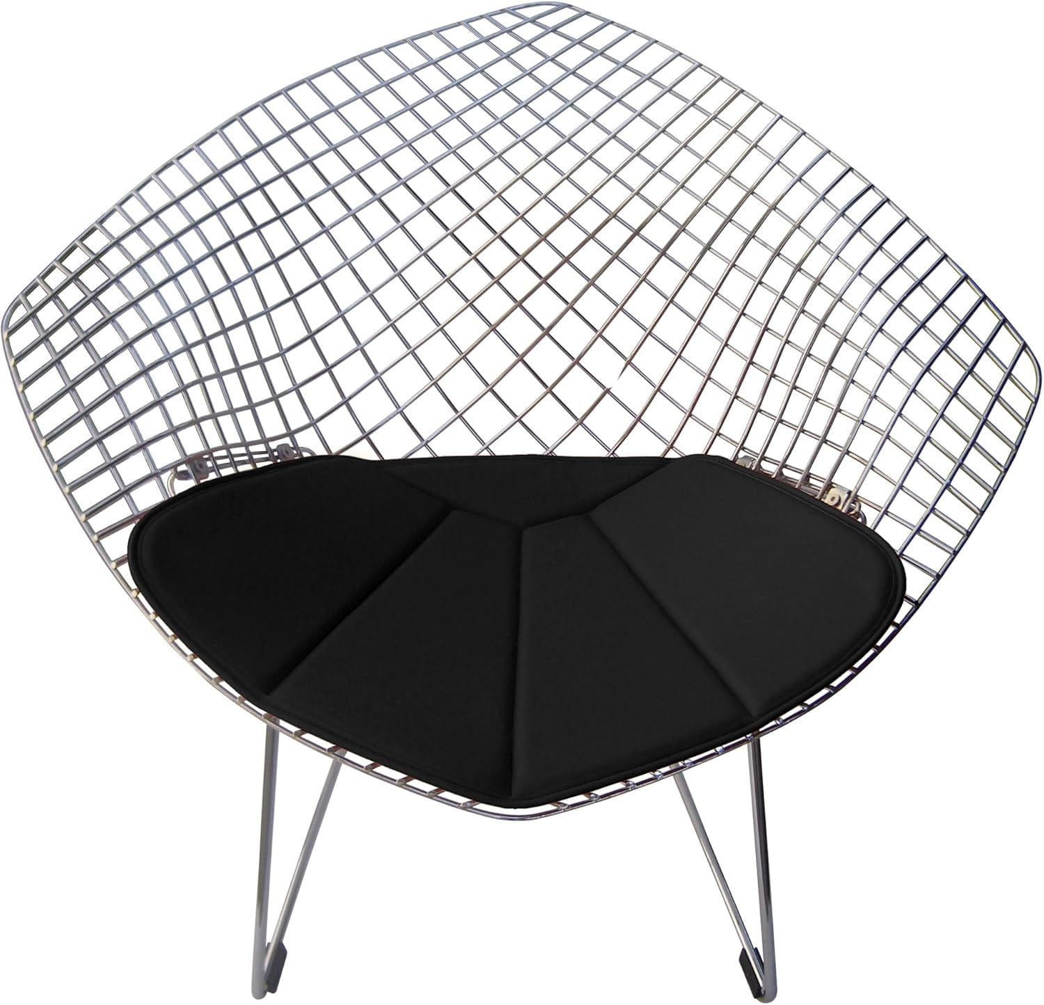 Replacement cushion for Bertoia Diamond Chair in black — fits originals and reproductions