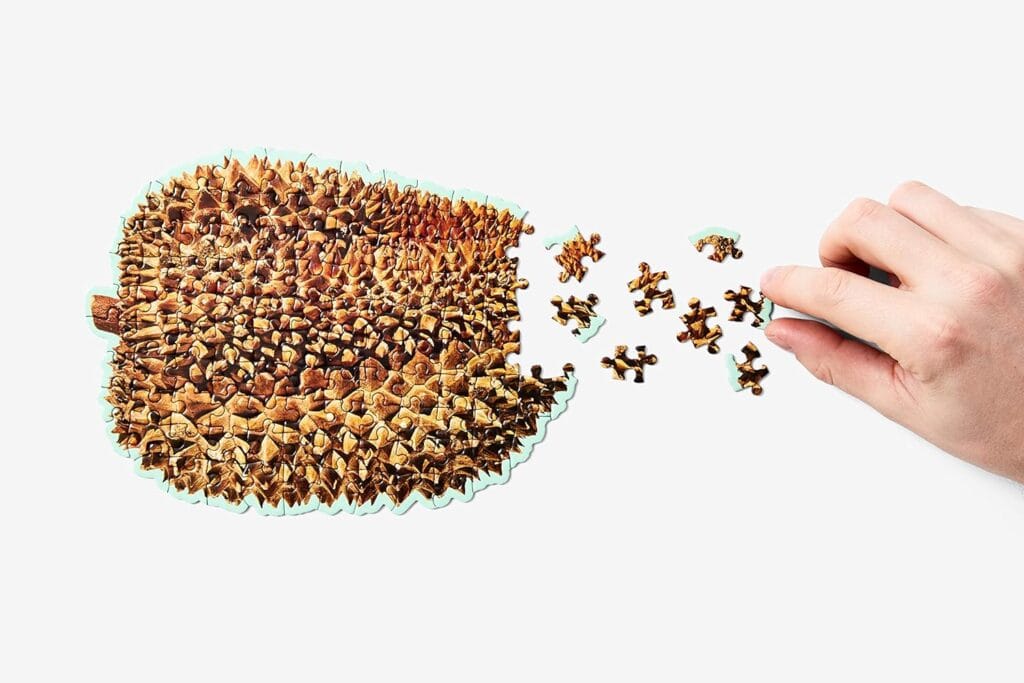 Areaware Little Puzzle Thing Durian mini puzzle under 100 pieces