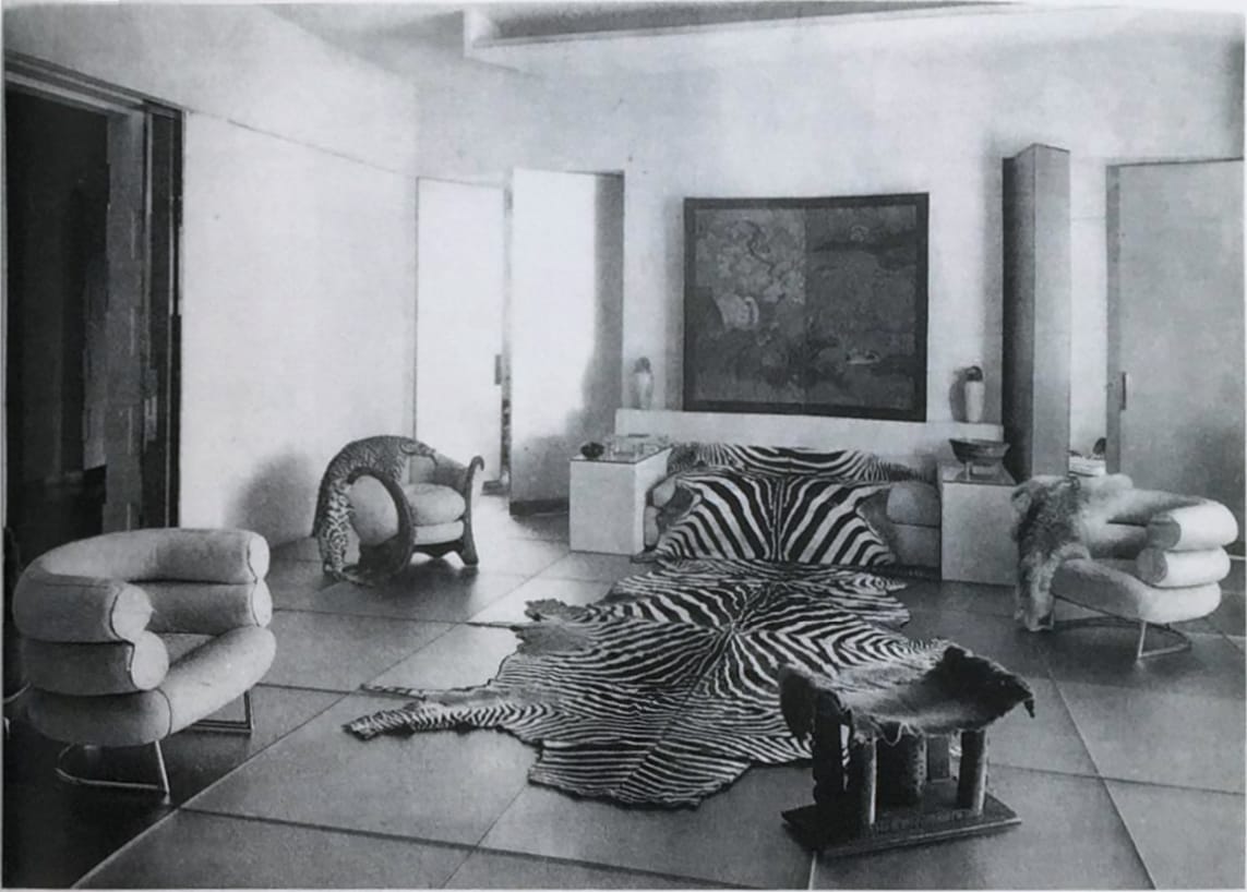 Eileen Gray, Le salon de verre, Paris, 1922 — furniture for Madame Mathieu-Lévy