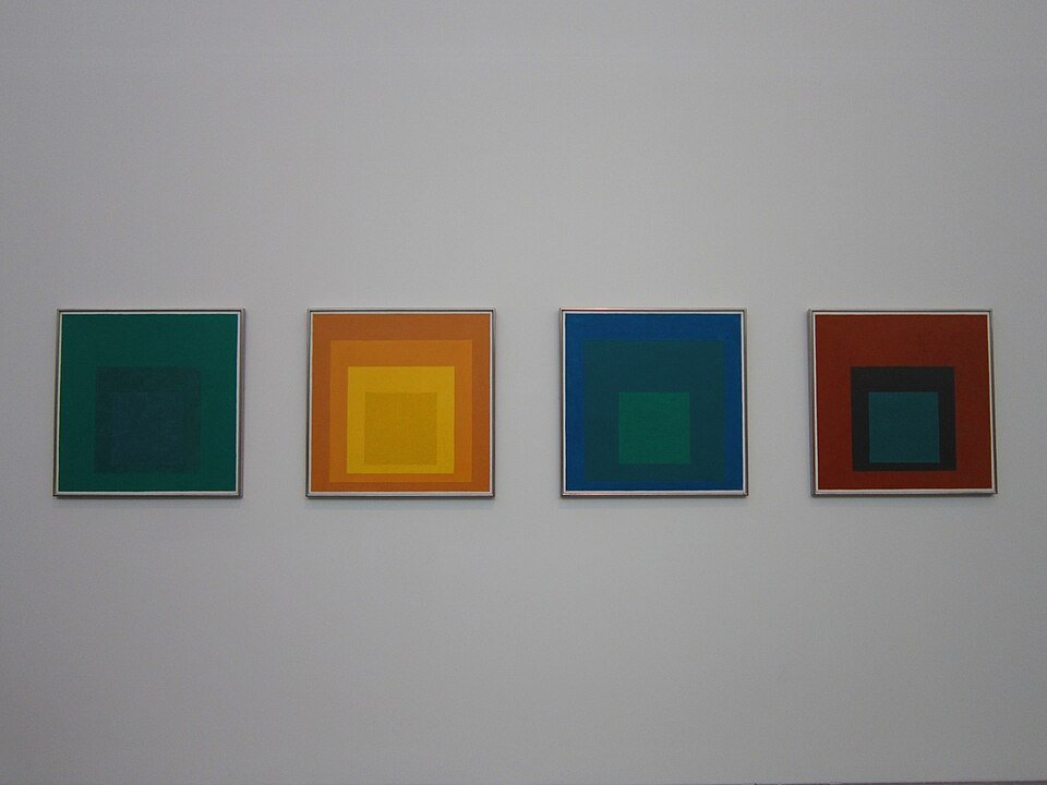 Josef Albers Studies for Homage to the Square color interaction