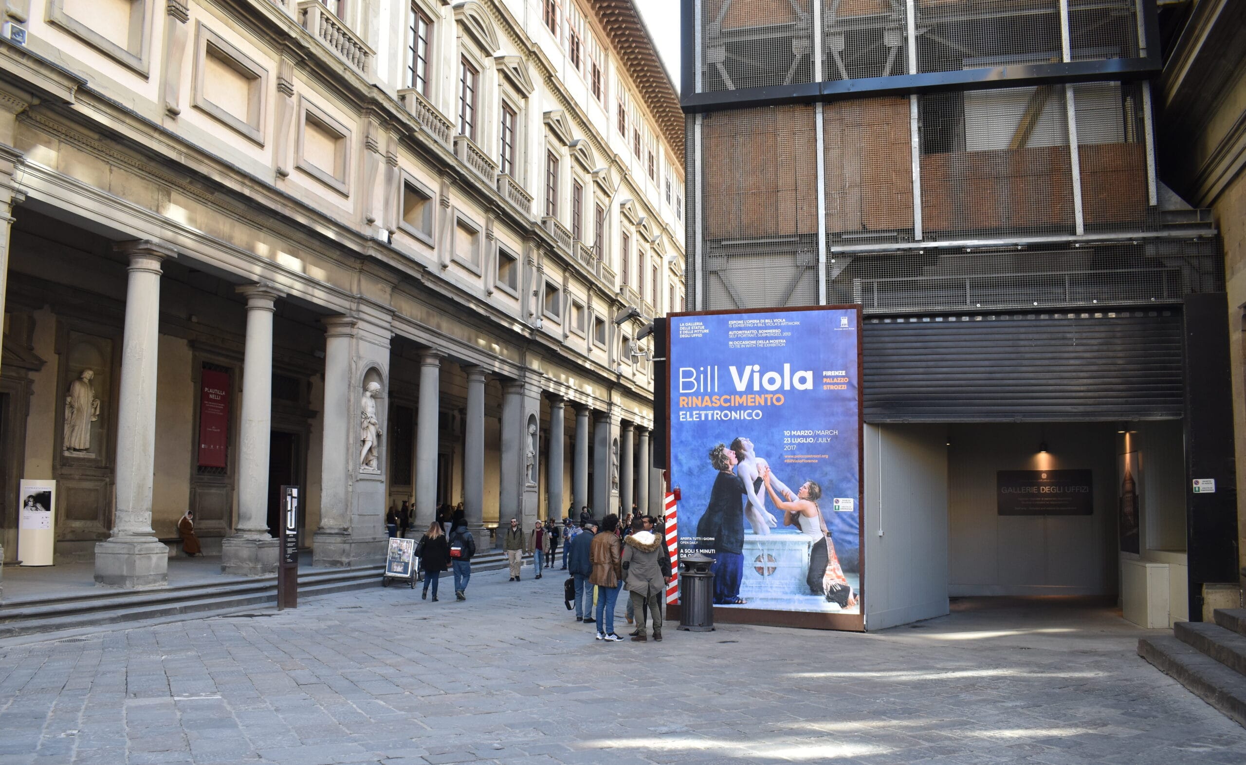 Bill Viola video installation Uffizi Gallery Florence 2017