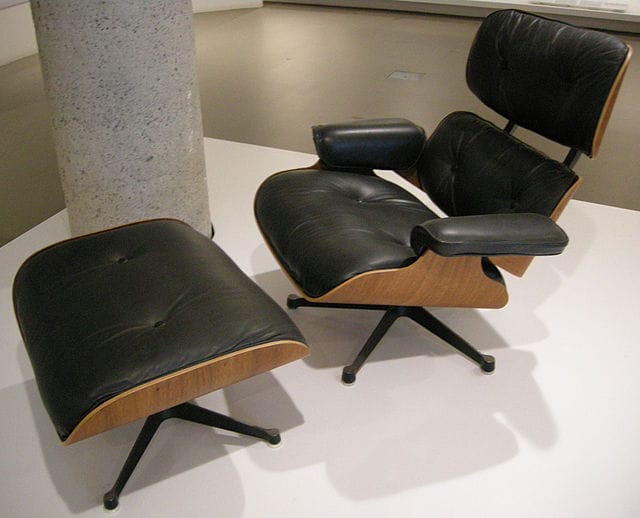 Eames Lounge Chair at the National Gallery of Victoria — a canonical example of MAYA design that has remained in production since 1956 without formal revision