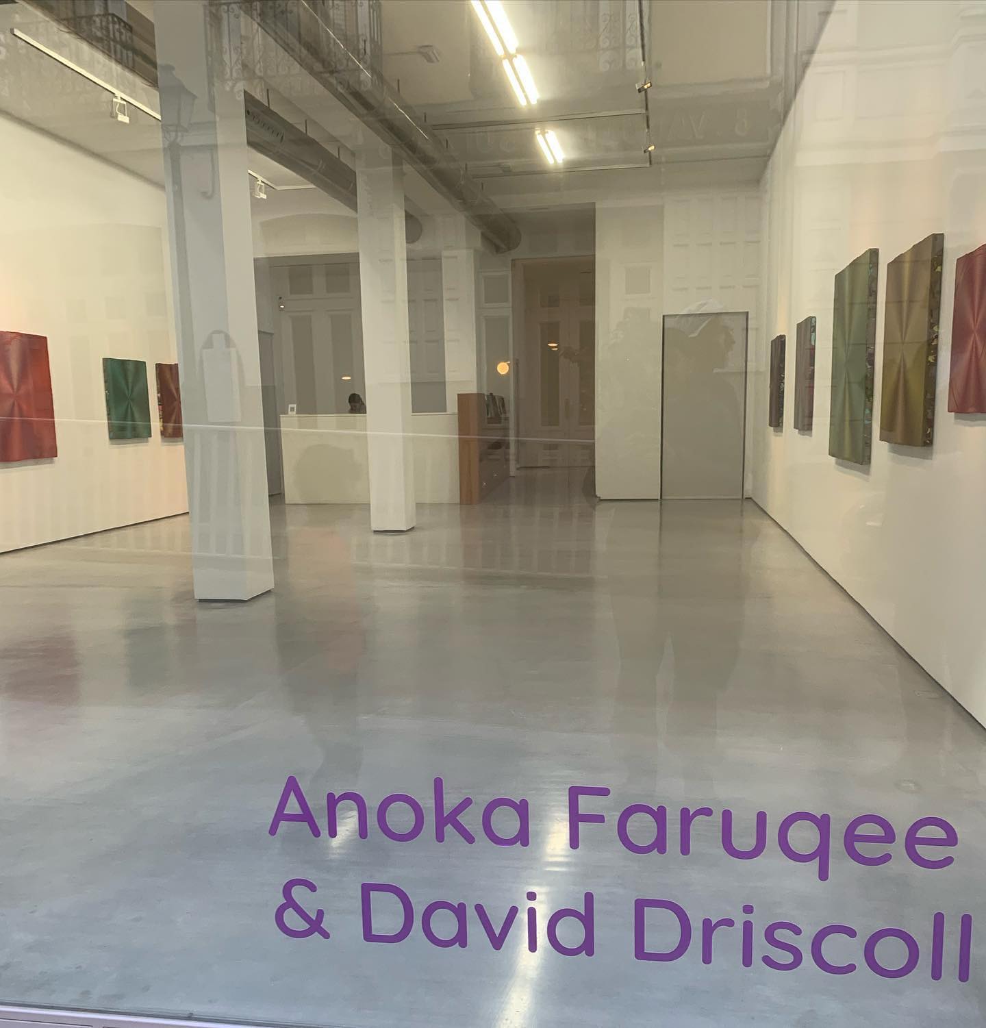 Anoka Faruqee painting installation view