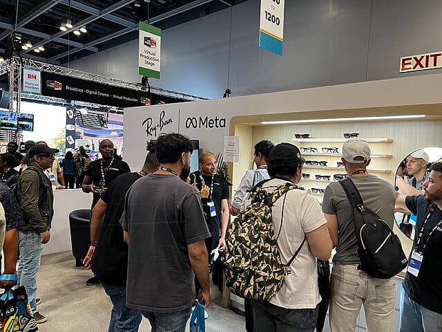 Ray-Ban Meta smart glasses at the 2025 Bild Expo