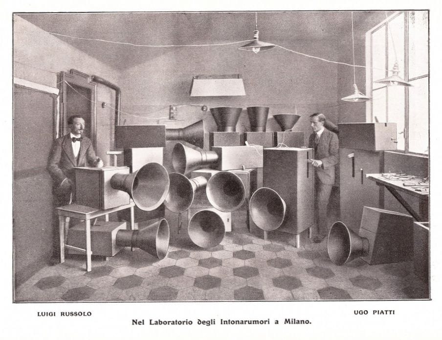 Luigi Russolo Intonarumori noise instruments 1913