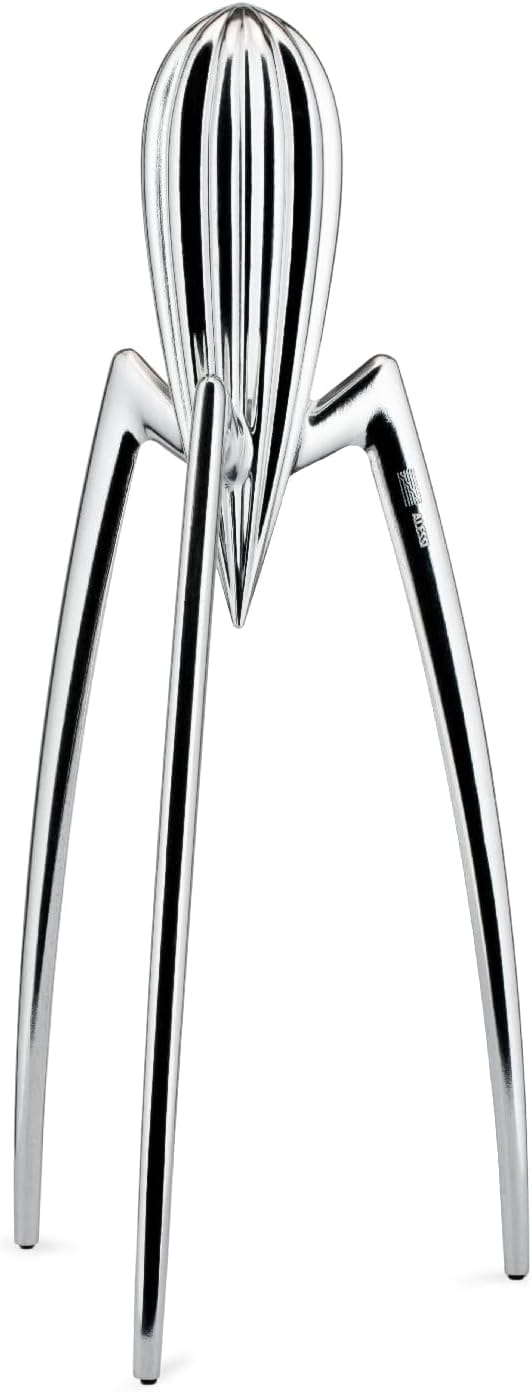 Alessi Juicy Salif citrus squeezer in mirror-polished aluminum by Philippe Starck
