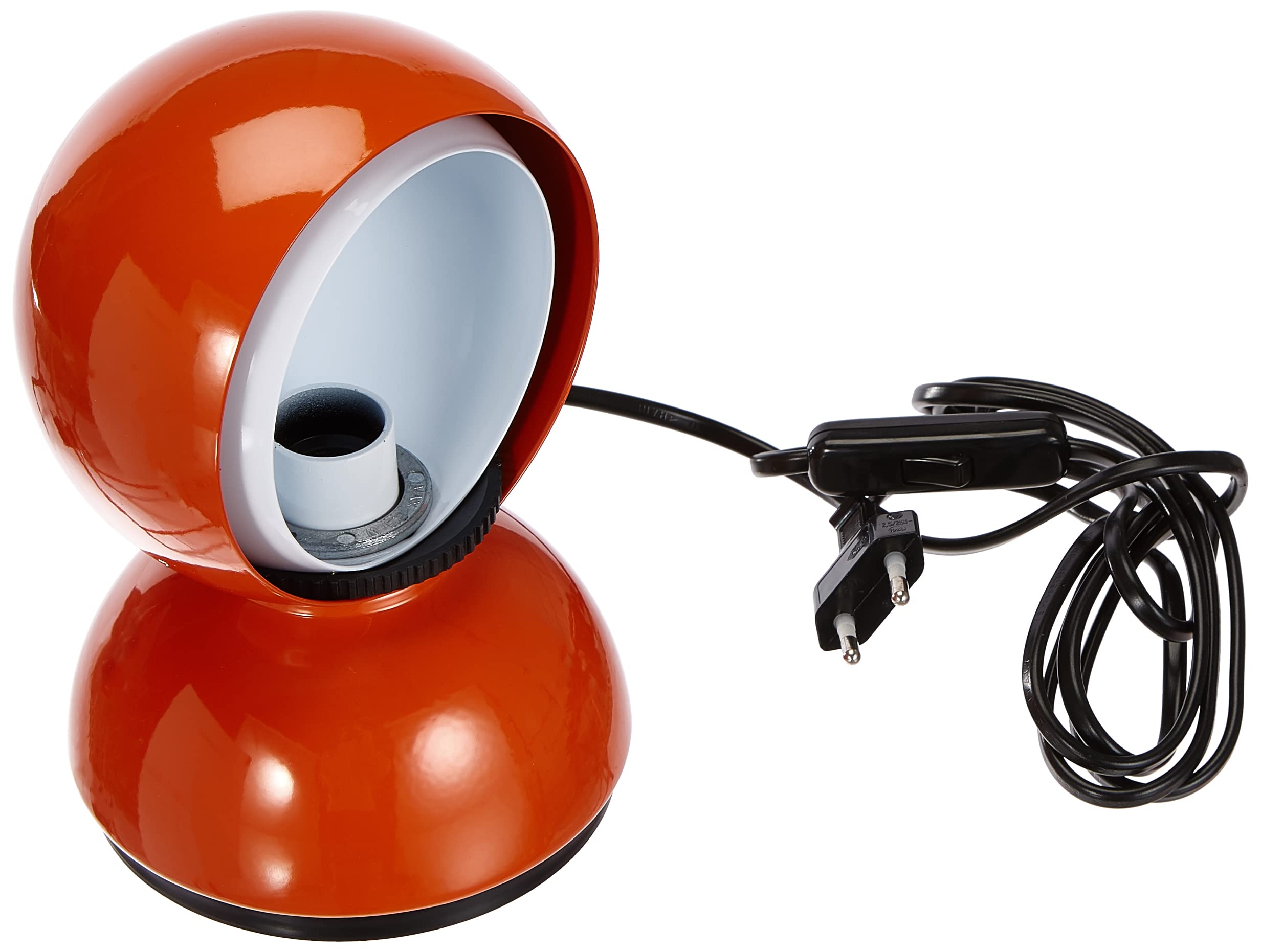 Artemide Eclisse orange table lamp designed by Vico Magistretti 1965