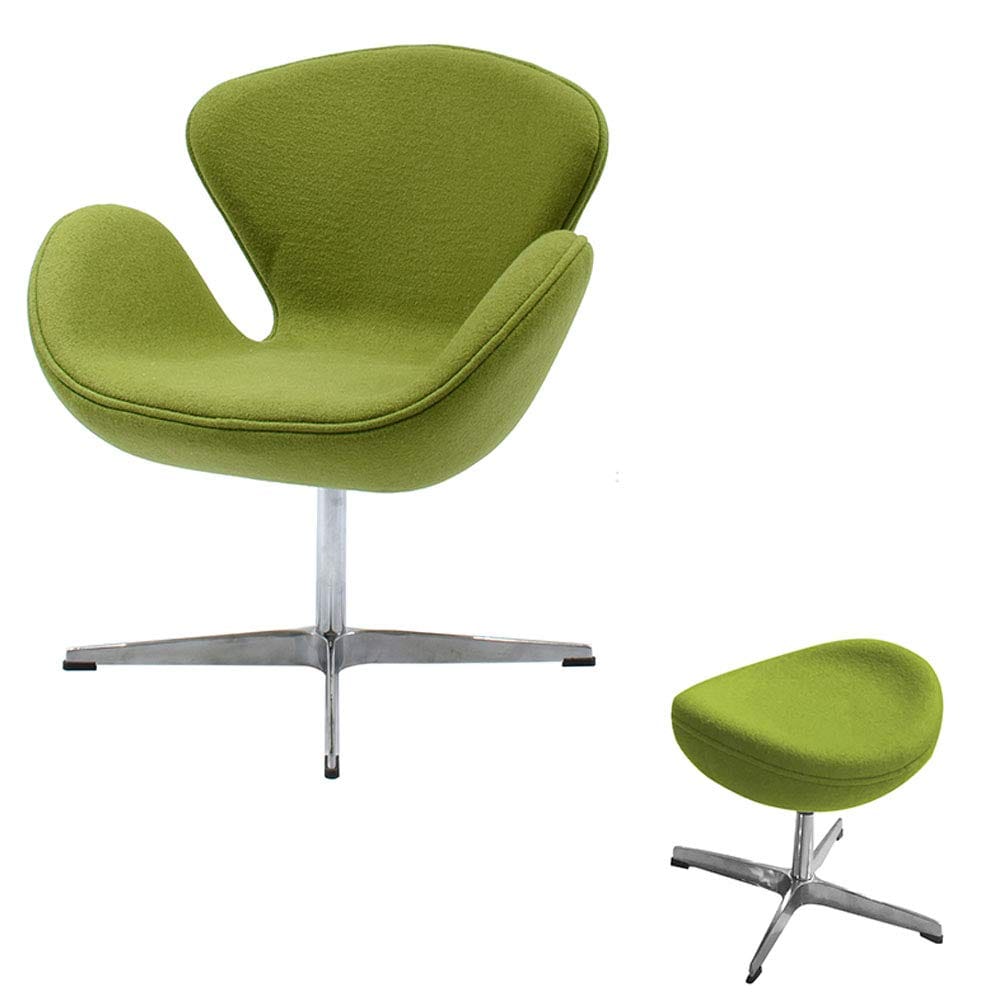 FCD Arne Jacobsen Swan Chair reproduction in cashmere with swivel base