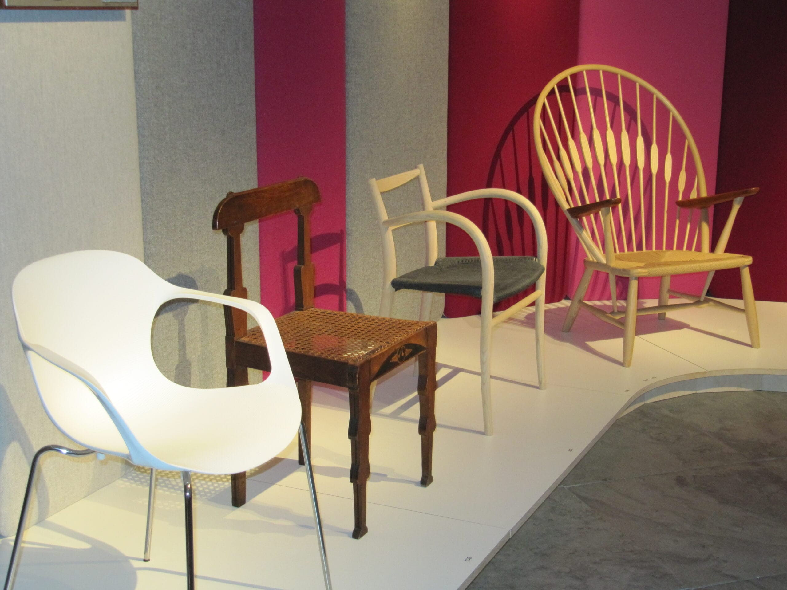Danish mid-century modern chair collection at the Design Museum Copenhagen