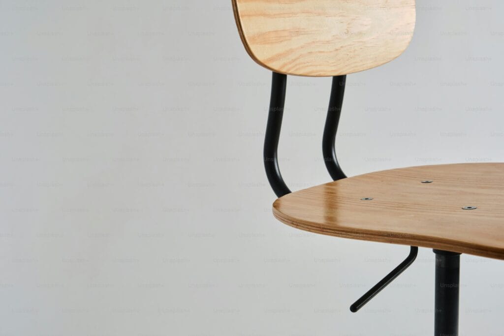 Mid-century modern interior featuring Scandinavian wood furniture and clean lines